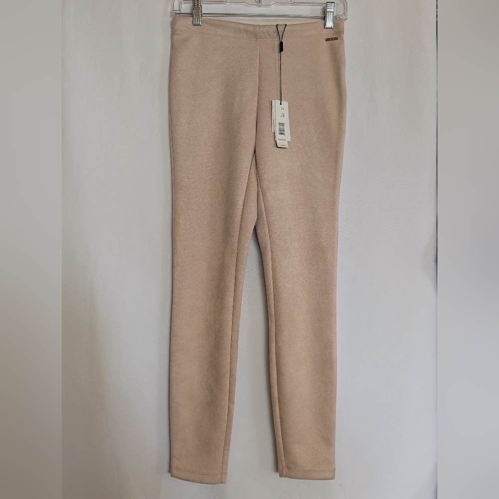 NWT Tahari XS Faux Leather skinny leggings pants bottoms